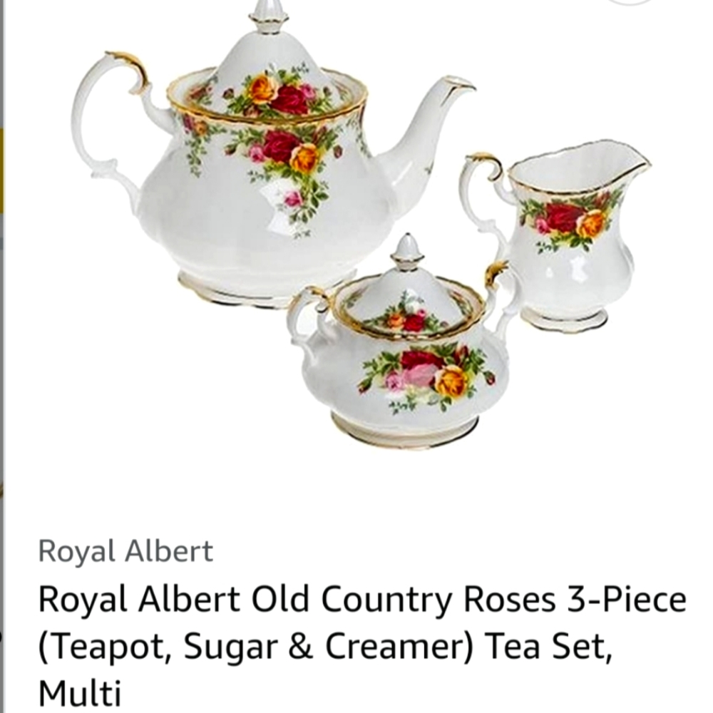 New 3 Piece Royal Albert Old Country Set